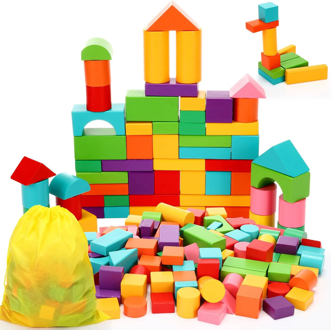 Wooden Toy Blocks Set